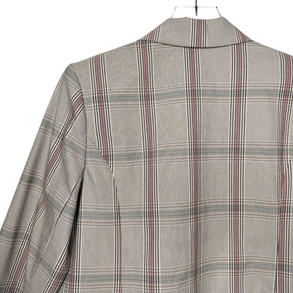 Cabi Sleuth Structured Plaid #5470 Women’s Double Breasted Longline Blazer Sz 10 - Picture 14 of 15